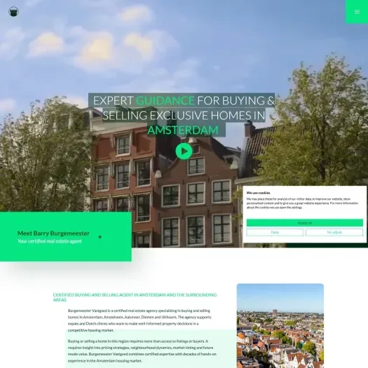 Capture d'écran du site web de www.burgemeestervastgoed.nl