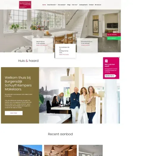 Screenshot van de website van www.schuyff-kempers.nl