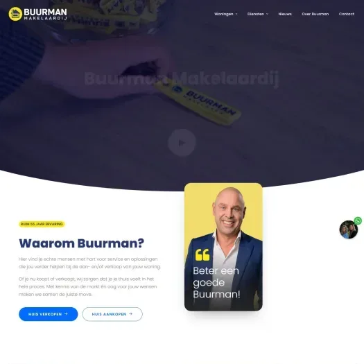 Capture d'écran du site web de www.buurman.nl