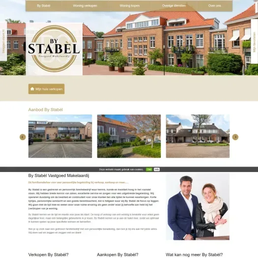 Screenshot van de website van www.bystabel.nl