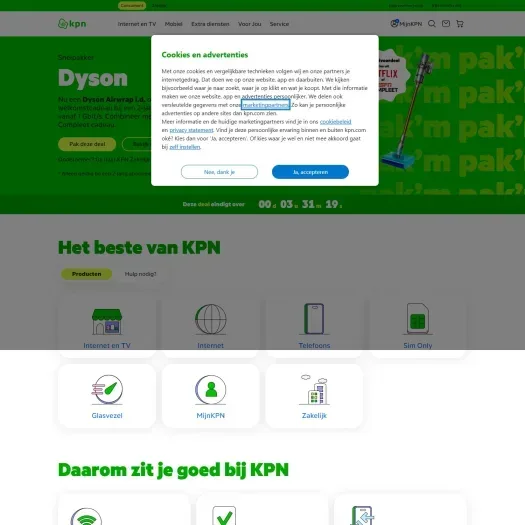 Screenshot van de website van www.cgbellaar.nl