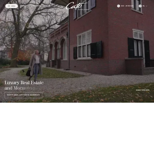 Screenshot der Website von www.catomakelaars.nl