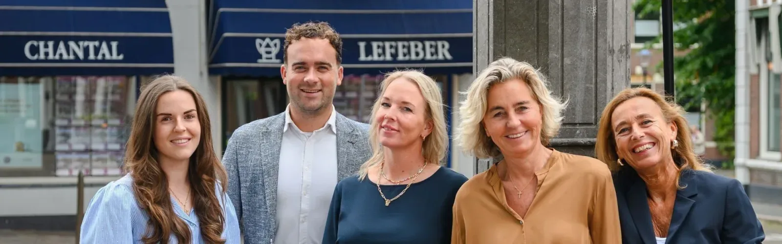 Team foto van Chantal Lefeber Makelaars