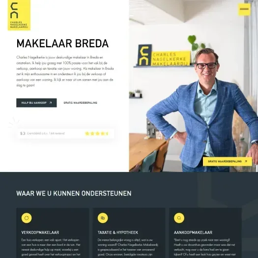 Capture d'écran du site web de www.makelaarinbreda.nl