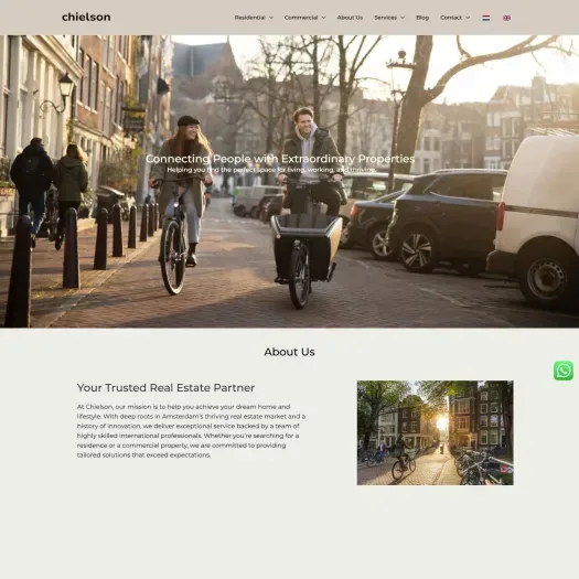 Screenshot der Website von www.chielson.com