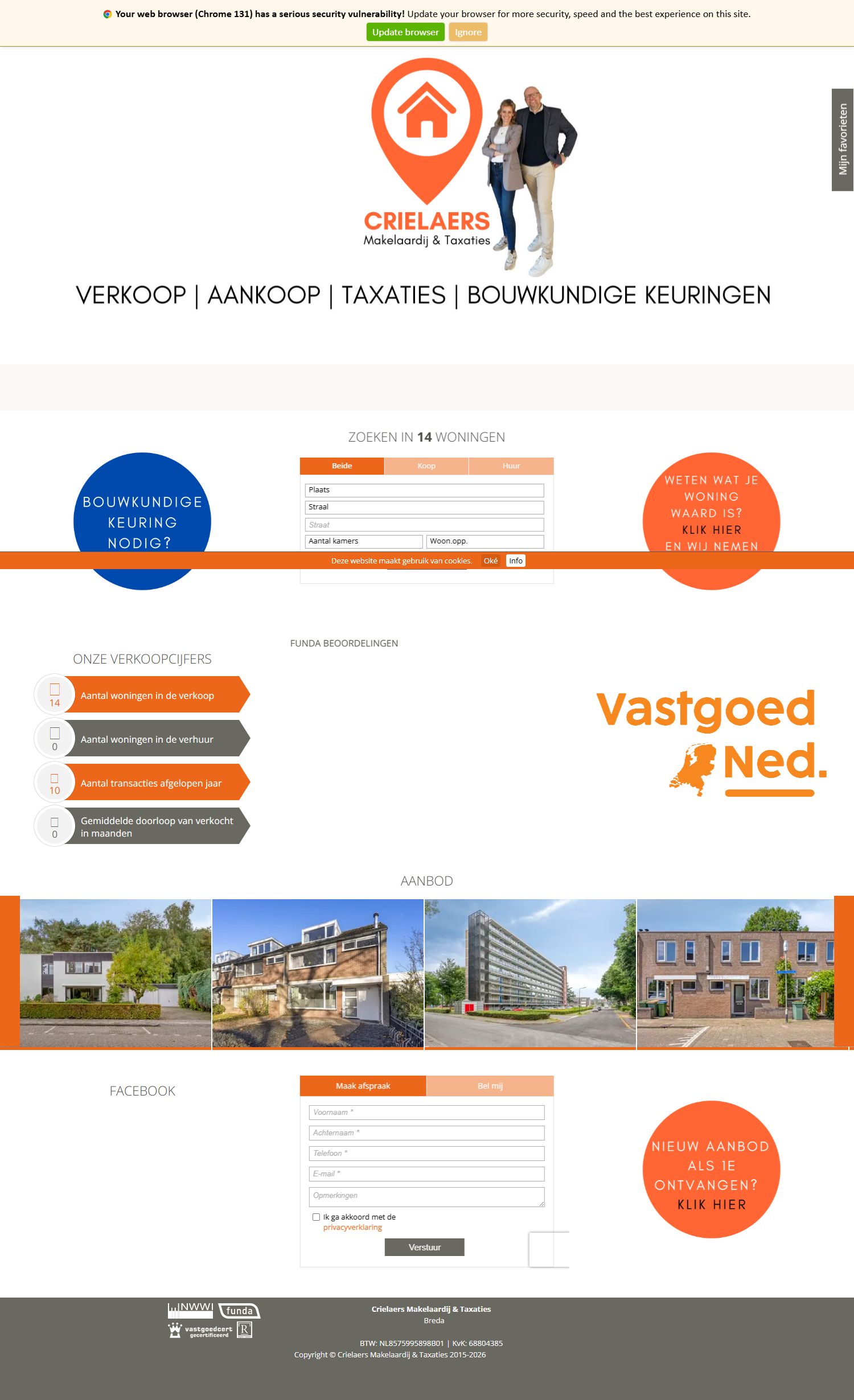 Bürofoto Crielaers Makelaardij & Taxaties