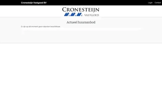Screenshot of the website of cronesteijnvastgoed.nl