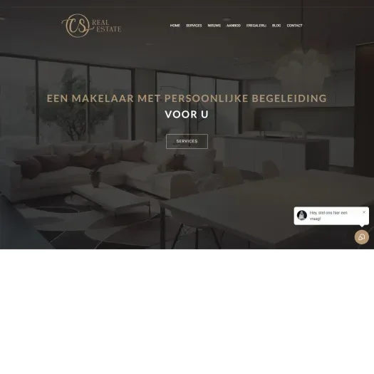 Capture d'écran du site web de www.csrealestate.nl