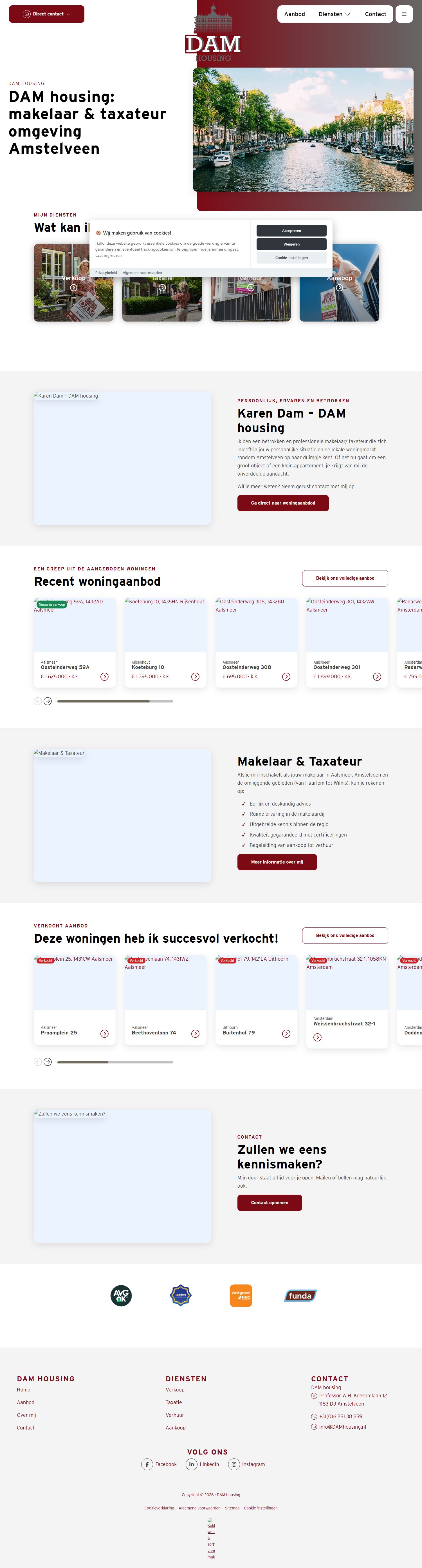 Kantoor foto van DAM Housing - tel.nr. 020-8200159 DAMhousing.nl