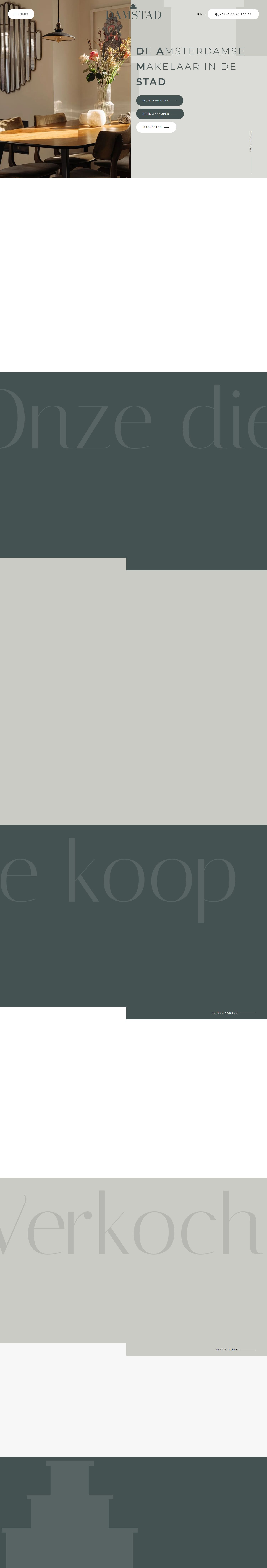 Capture d'écran du site web de www.damstad.nl