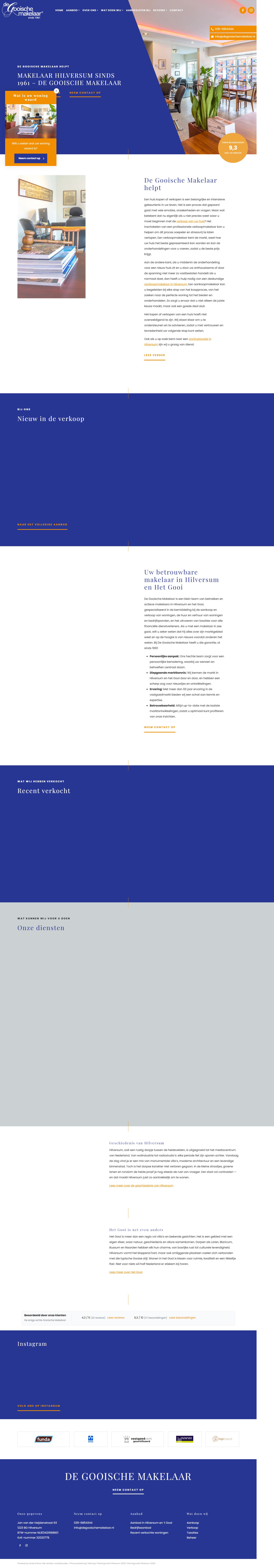 Screenshot der Website von www.degooischemakelaar.nl