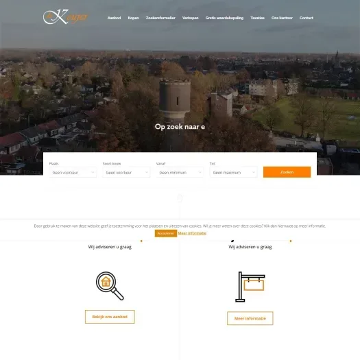 Screenshot of the website of www.dekeujer.nl