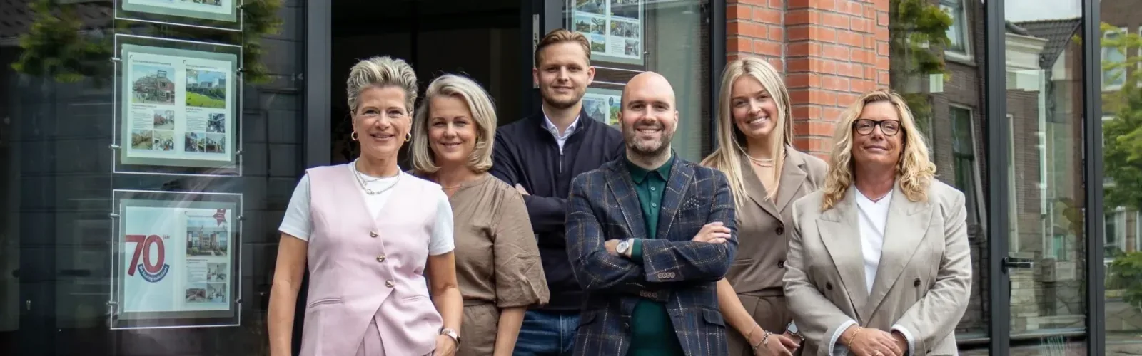 Team foto van De Koning makelaars (ERA en NVM)