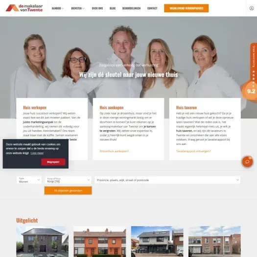 Capture d'écran du site web de www.demakelaarvantwente.nl