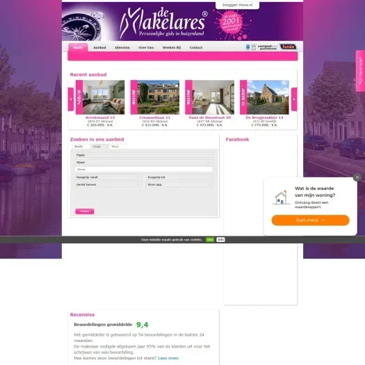 Capture d'écran du site web de www.demakelares.nl