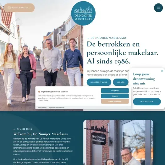 Screenshot of the website of www.denooijer-makelaars.nl