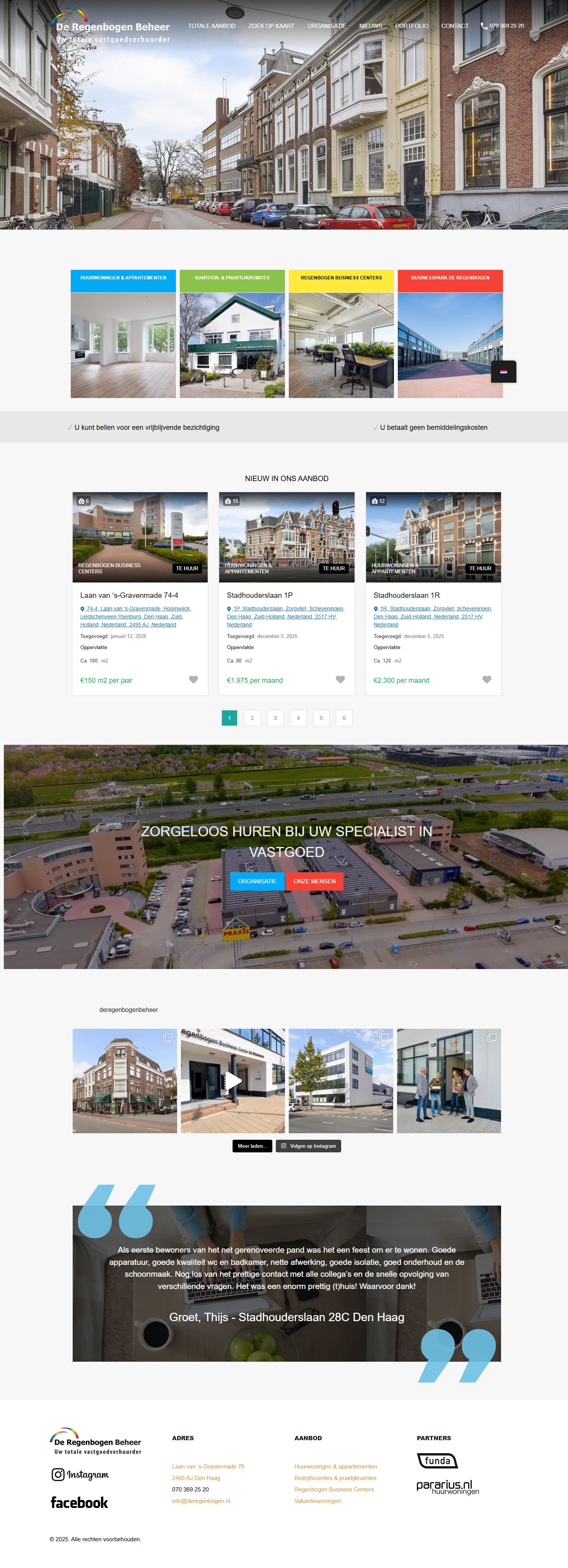 Team foto van De Regenbogen Verhuur