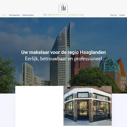 Screenshot van de website van www.d-rm.nl