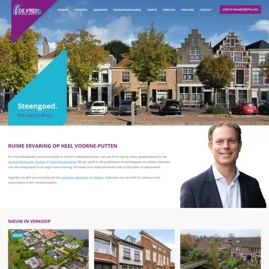 Capture d'écran du site web de www.devreijmakelaardij.nl