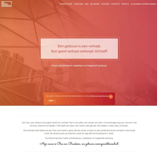 Screenshot der Website von www.dewooninspirator.nl