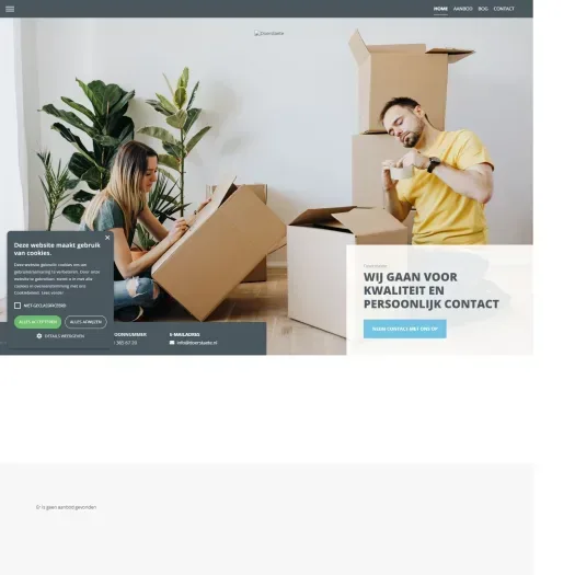 Screenshot of the website of www.doerstaete.nl