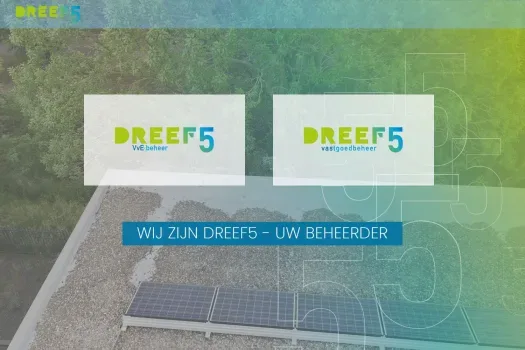 Screenshot van de website van dreef5.nl