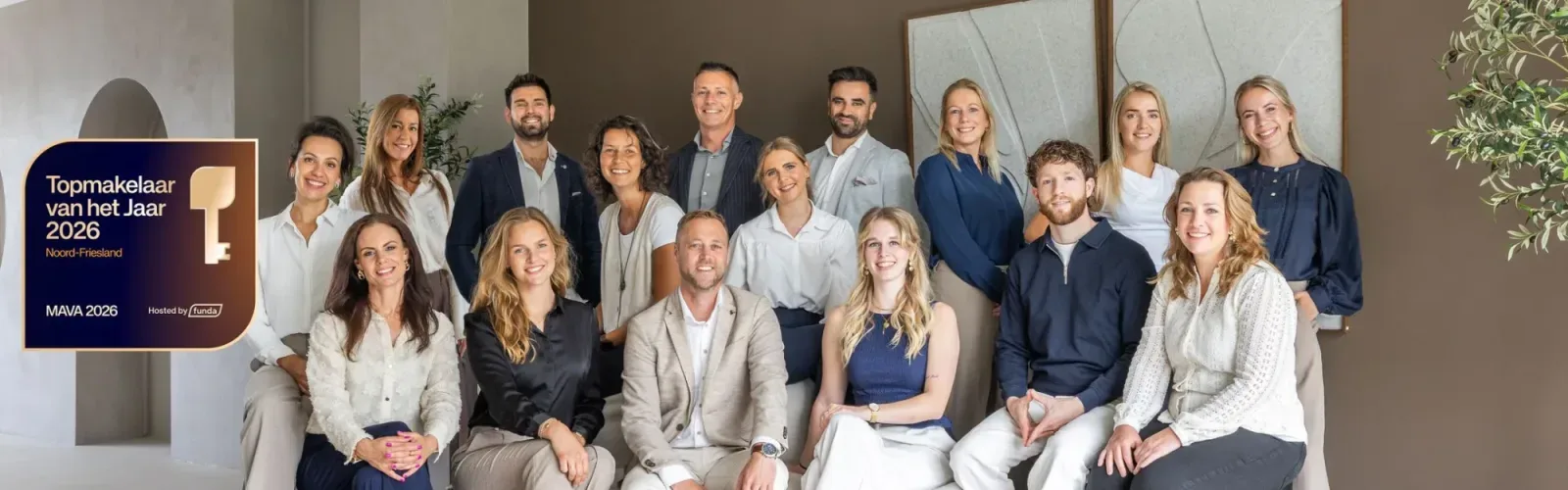 Team foto van Duinstra Melis Makelaars