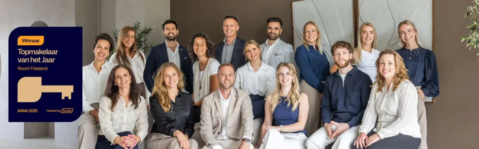 Team foto van Duinstra Melis Makelaars