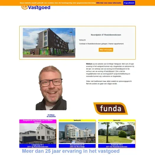 Screenshot der Website von www.edmeijervastgoed.nl