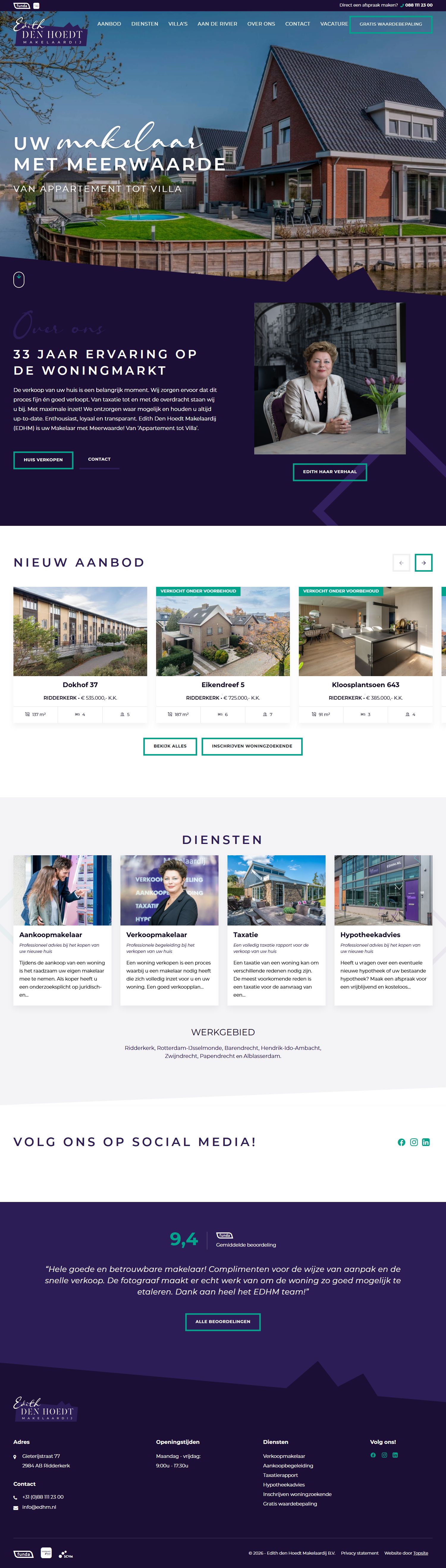 Foto del despacho Edith den Hoedt Makelaardij BV