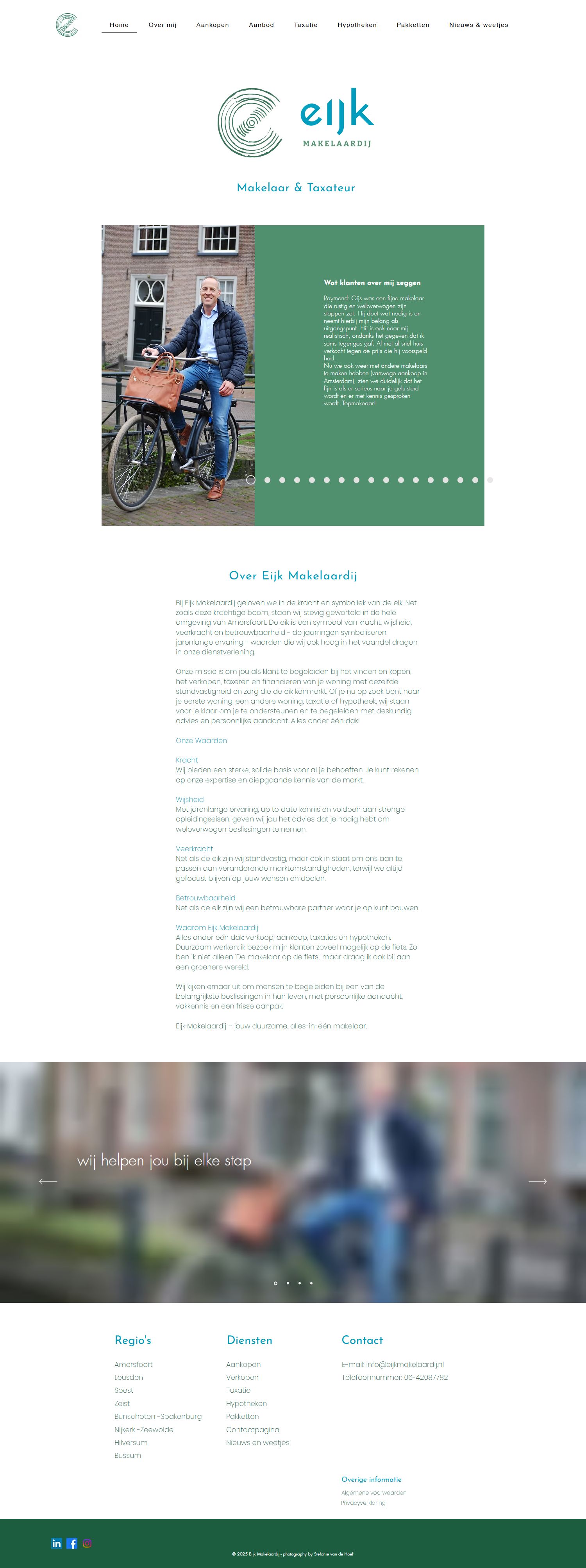 Screenshot der Website von www.eijkmakelaardij.nl