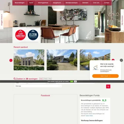Capture d'écran du site web de www.elzenwinkelman.nl