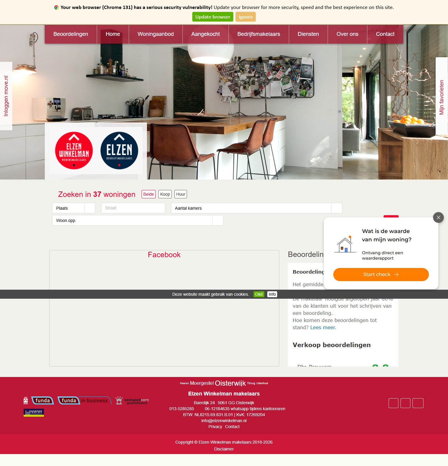 Screenshot der Website von www.elzenwinkelman.nl