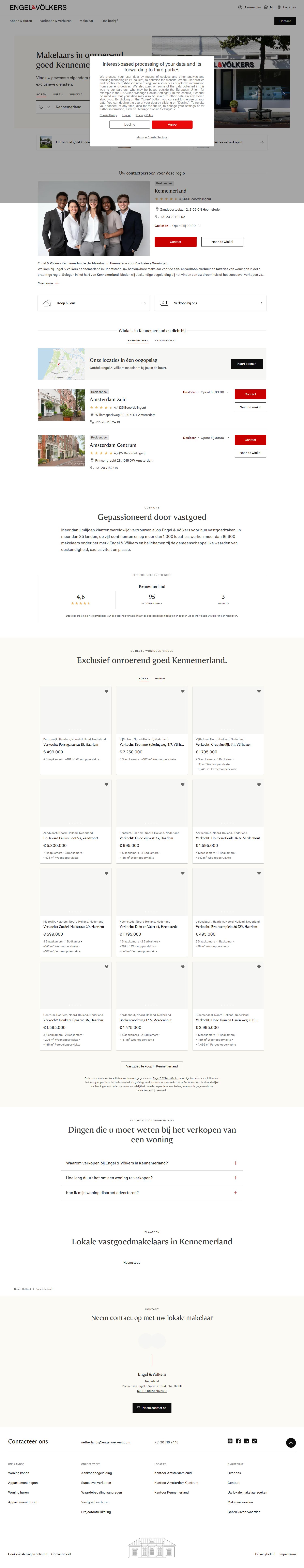Screenshot der Website von www.engelvoelkers.com