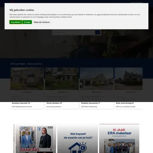 Screenshot der Website von www.dijkhuismakelaars.nl
