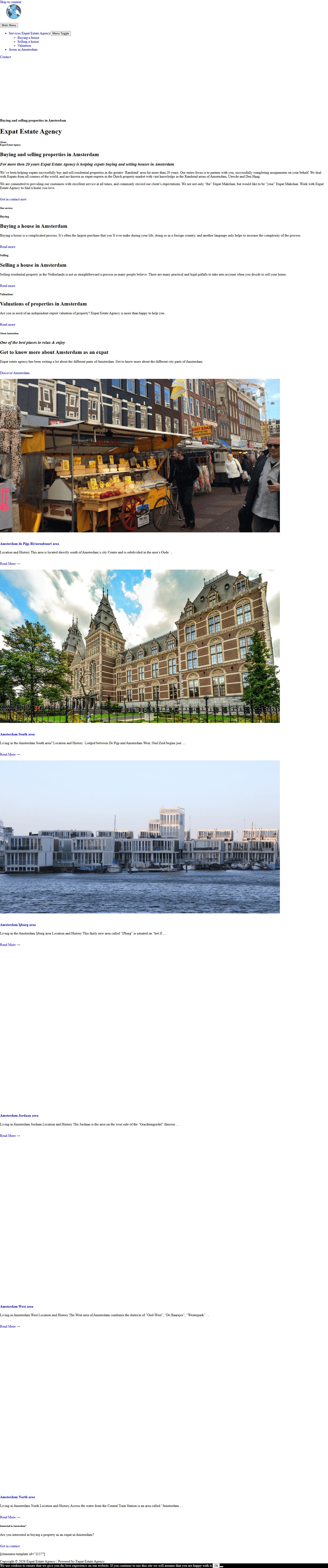 Screenshot of the website of www.expatestateagency.com