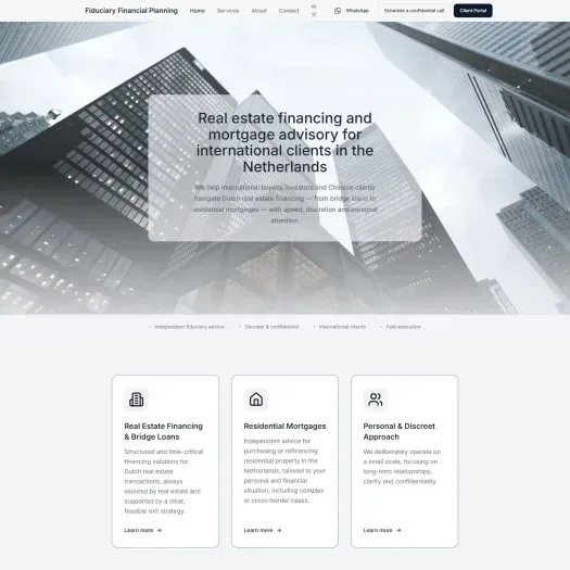 Screenshot van de website van ffpnl.nl