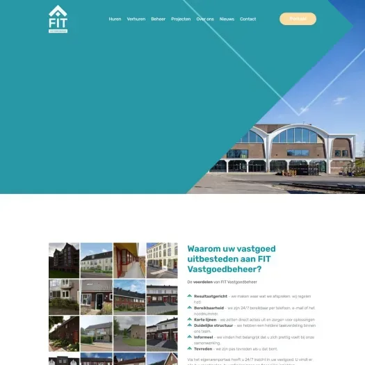 Screenshot der Website von www.fitvastgoedbeheer.nl