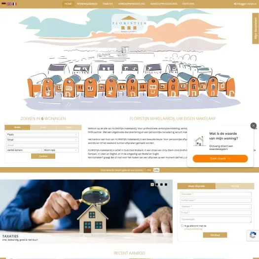 Screenshot der Website von www.floristijn.nl