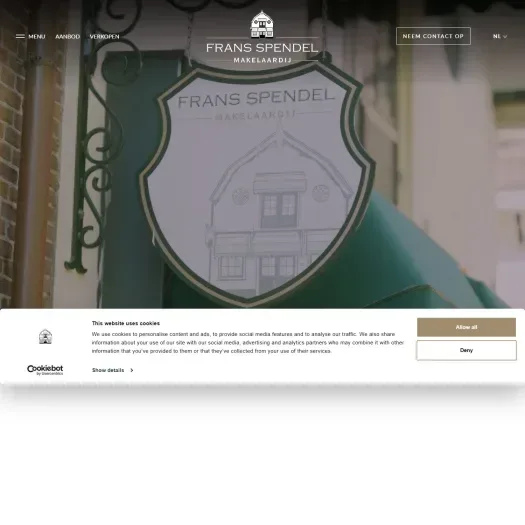Capture d'écran du site web de www.spendel.nl