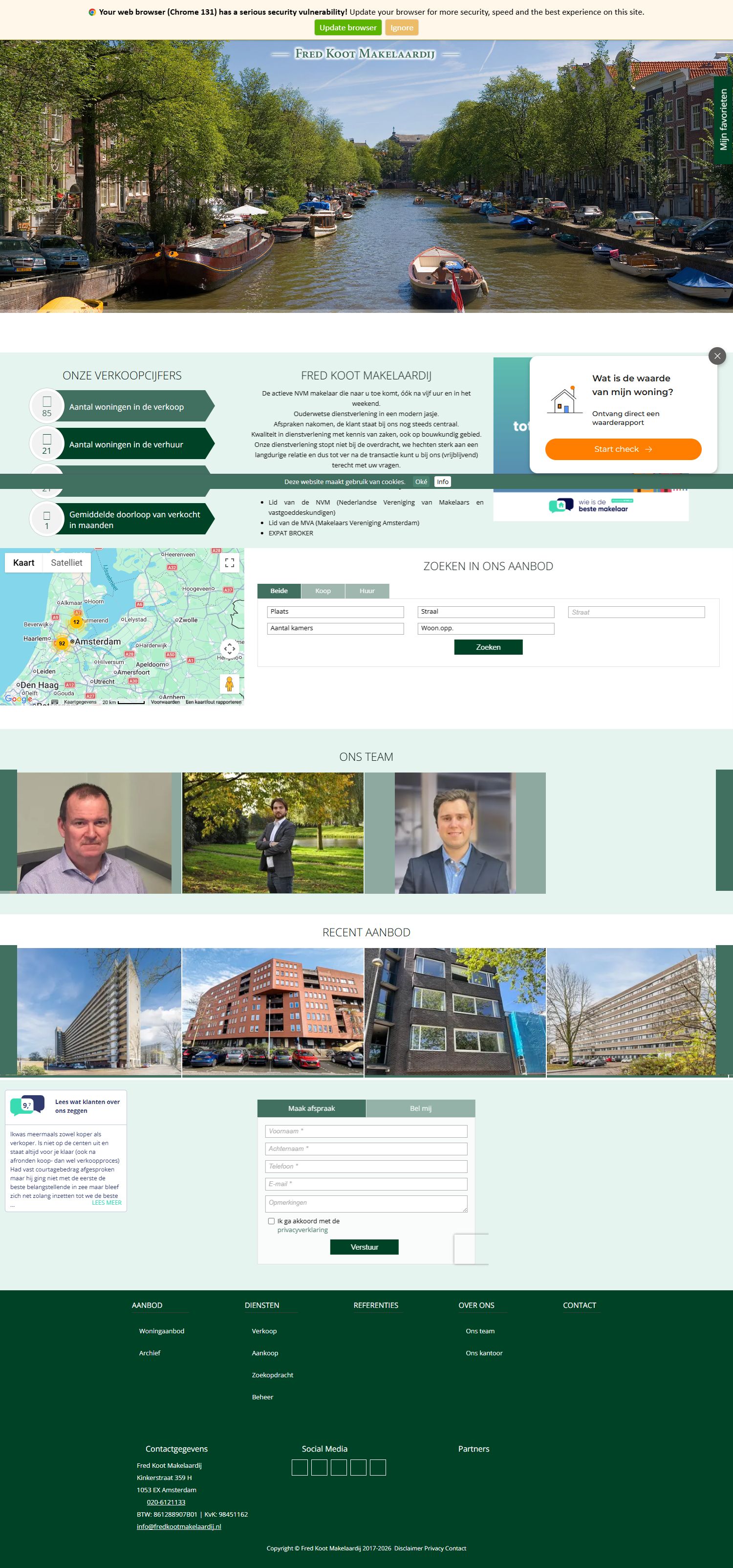 Team photo of Fred Koot Makelaardij