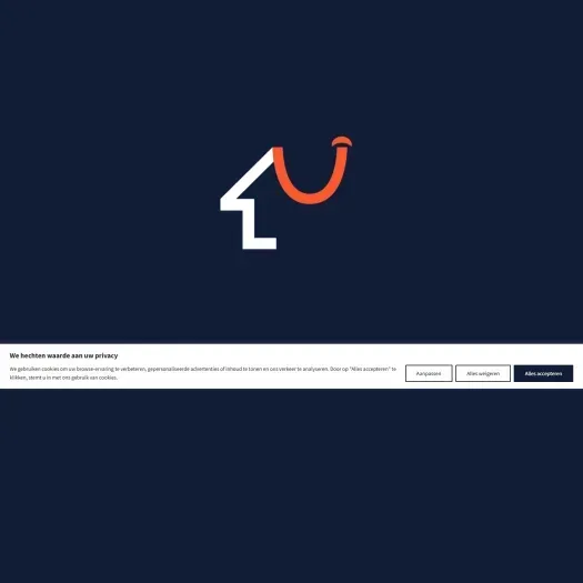 Screenshot of the website of www.friendlyhousing.nl