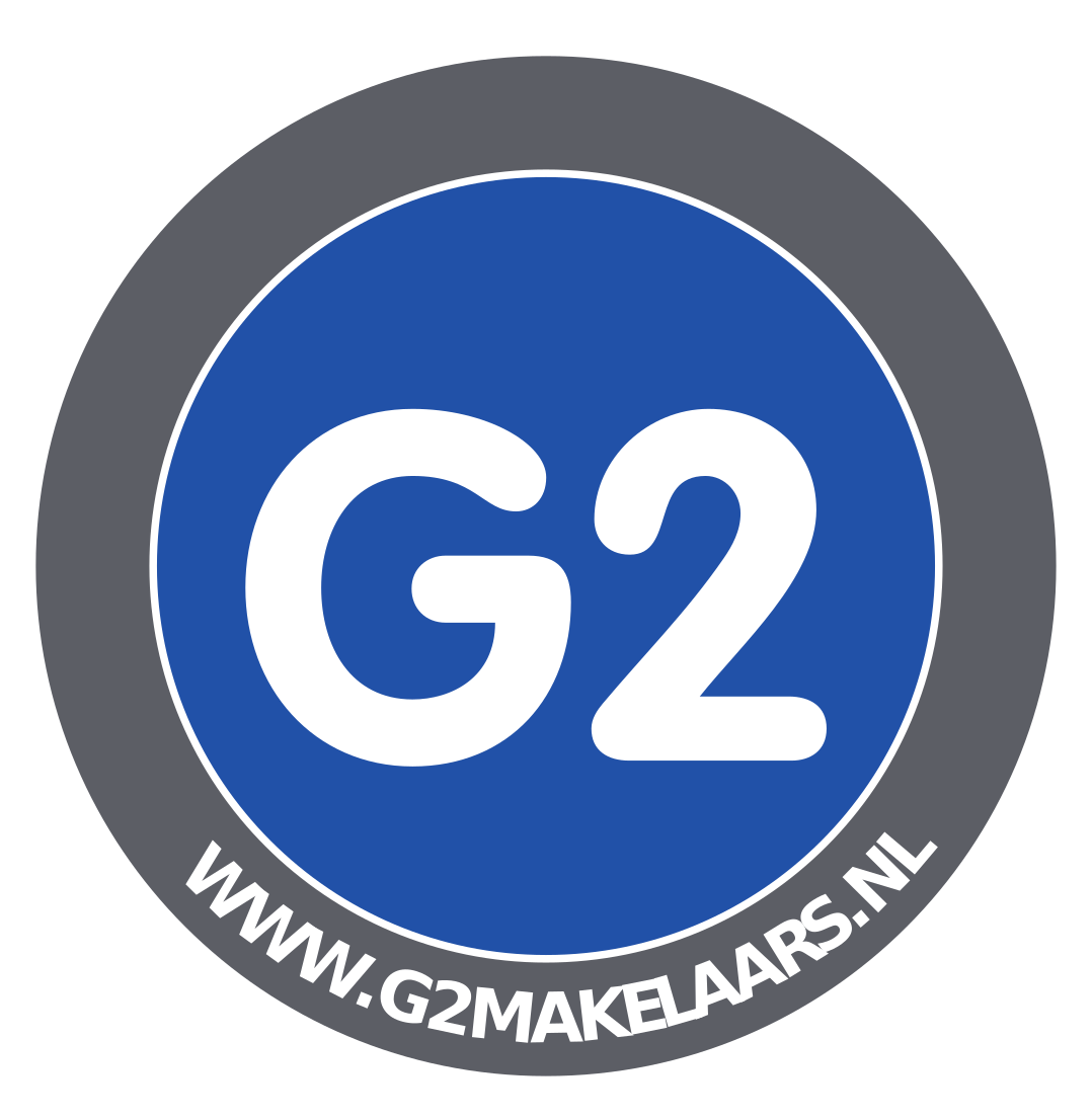 Logo de G2 Makelaars, de makelaars van Noardwest Fryslân