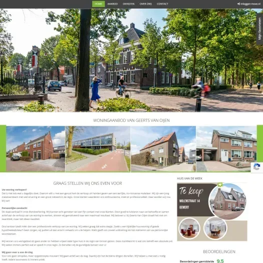 Screenshot of the website of www.geertsvanoijen.nl