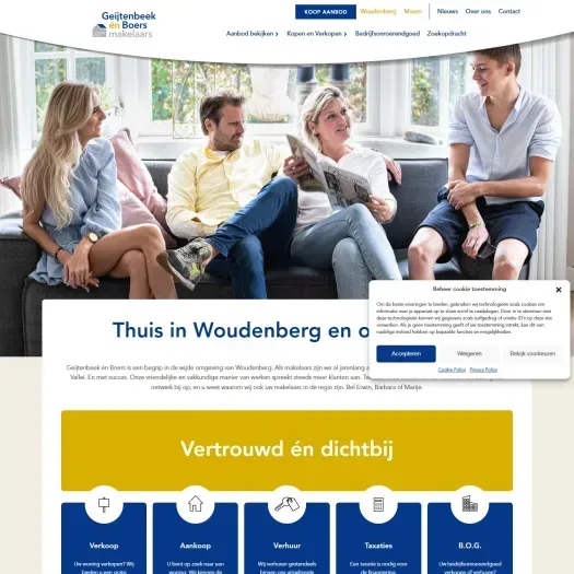 Screenshot van de website van www.geijtenbeekenboers.nl