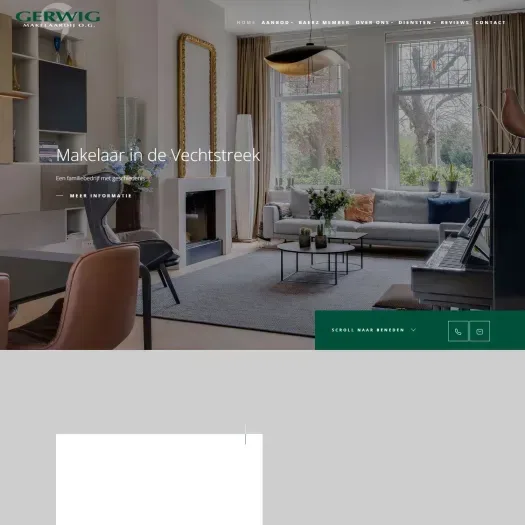 Screenshot van de website van www.gerwig.nl