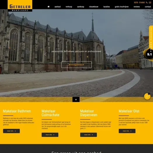 Screenshot van de website van www.getreuer.nl
