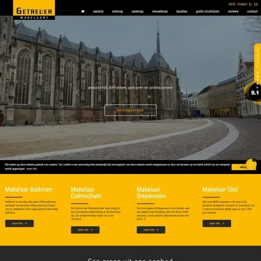 Screenshot van de website van www.getreuer.nl