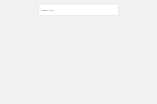 Screenshot of the website of www.weeninkjansen.nl