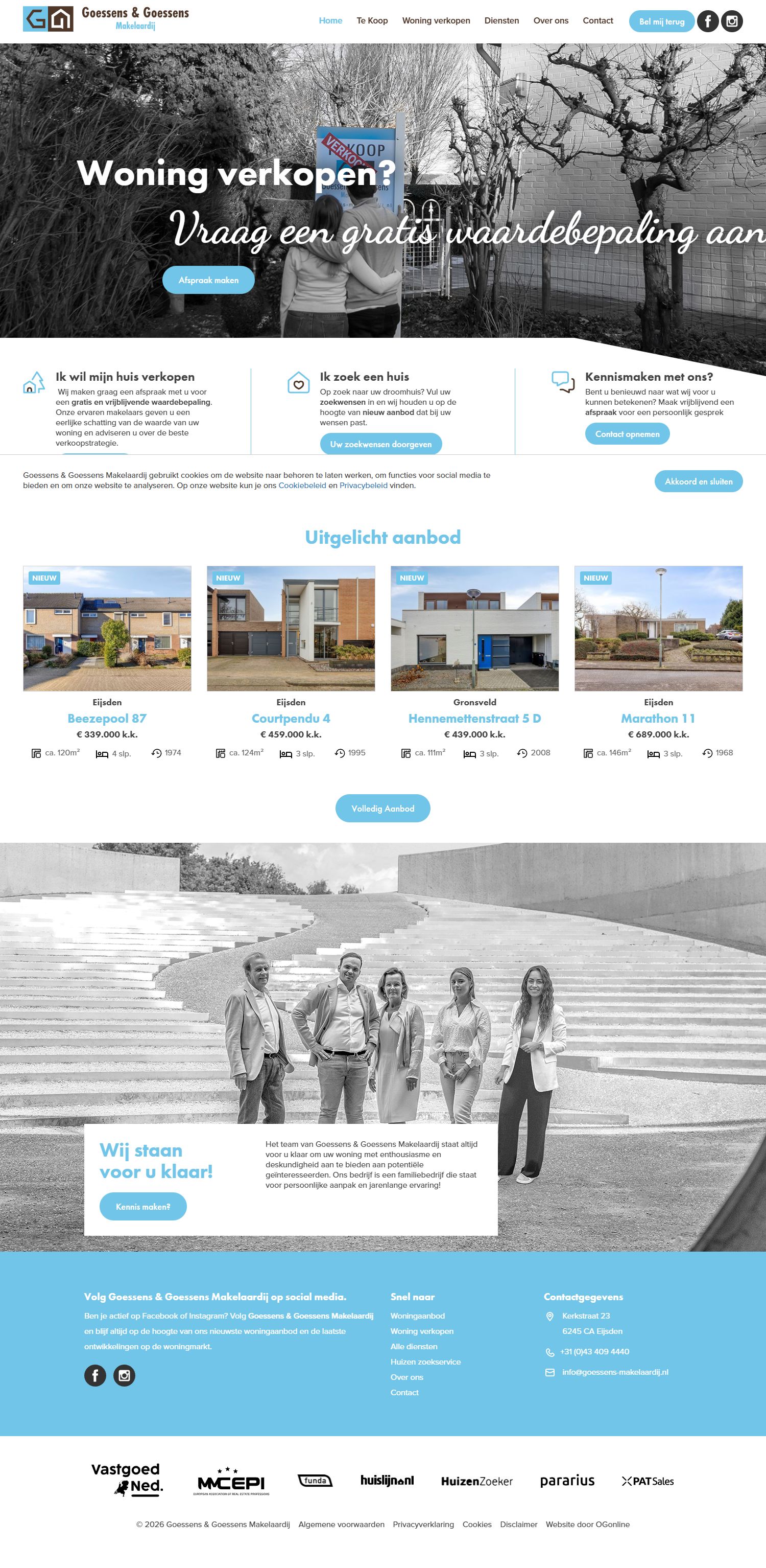 Bürofoto Goessens & Goessens Makelaardij